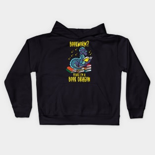 Bookworm Im A Book Dragon Kids Hoodie